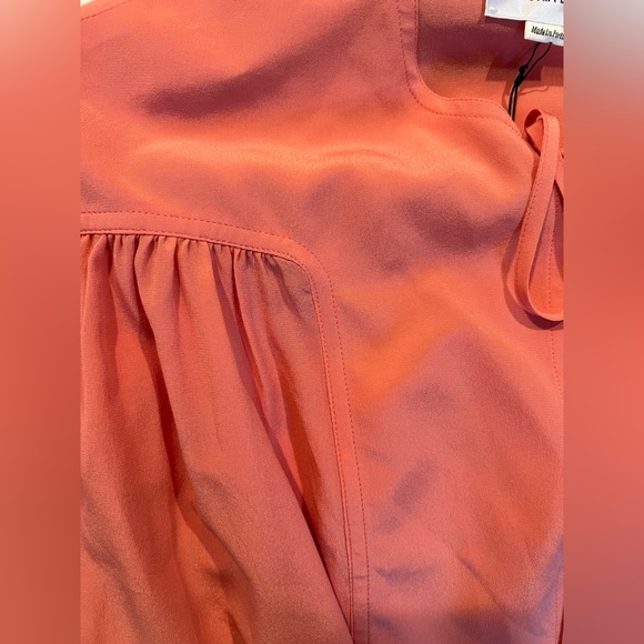 NWT VICTORIA BECKHAM Pleated Blouse in Candy Floss size US 6, Medium - Picture 10 of 11